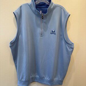 Imperial F&G Tech Men’s 1/4 Zip Golf Vest Blue Performance XXL Casual Comfort